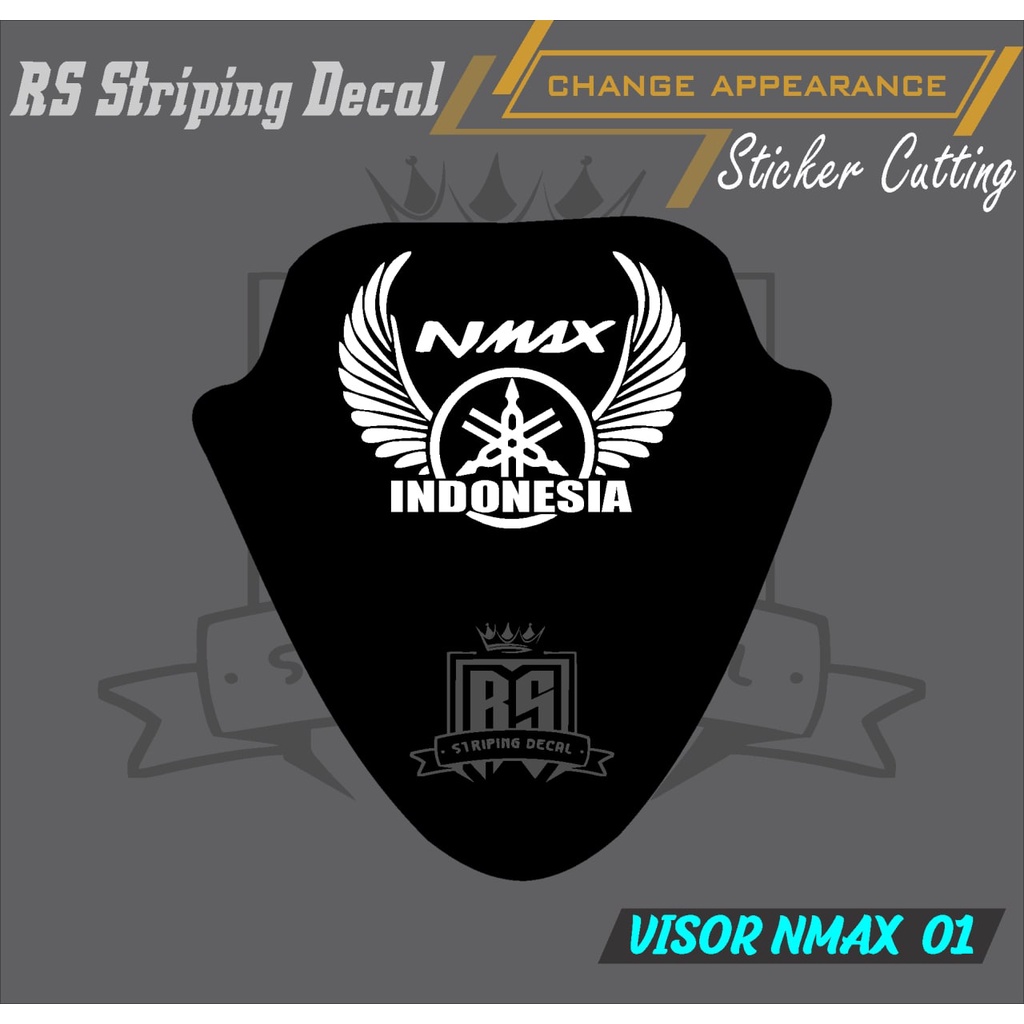 STICKER VISOR NMAX/CUSTOM CUTTING VISOR NMAX 01 RS