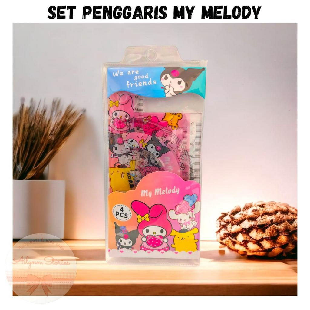 Penggaris Set Sanrio / Unicorn / Cars / Astronot