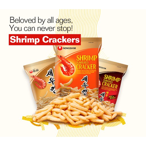 NONGSHIM - SHRIMP CRACKER RASA ORIGINAL - 75 GR (KOREAN SNACK)