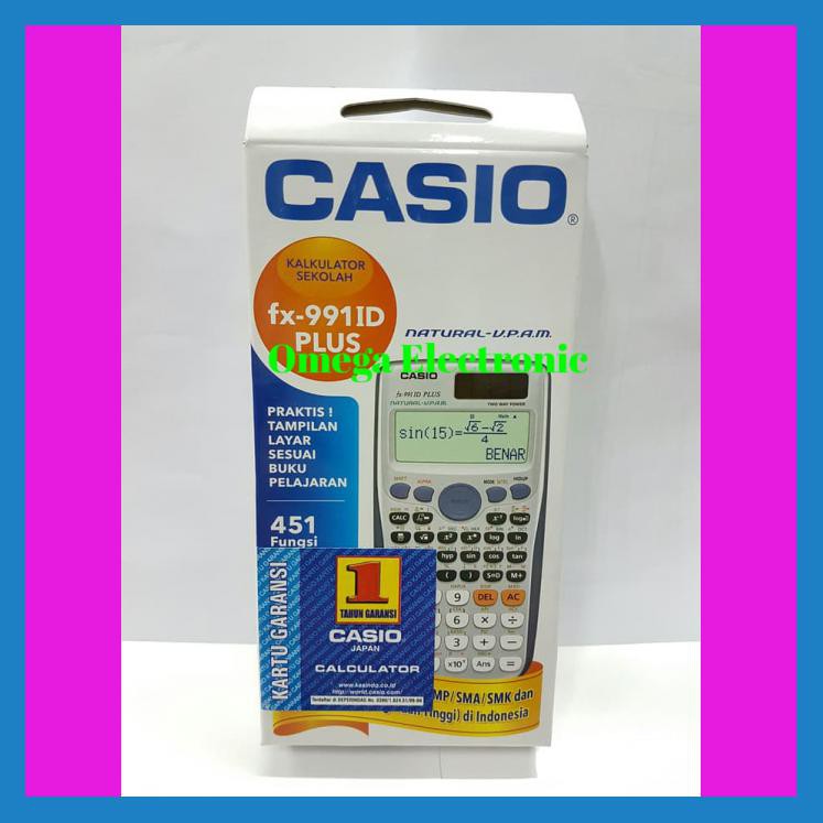 

CASIO FX 991 ID PLUS - SCIENTIFIC KALKULATOR