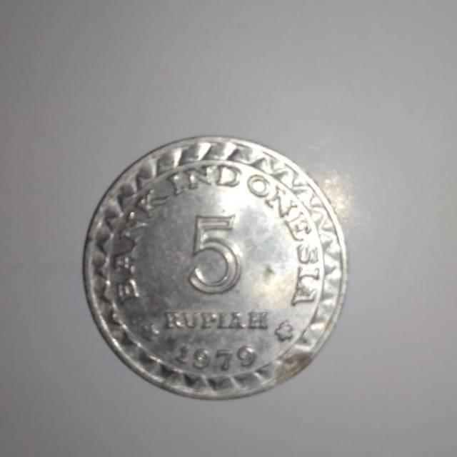 Uang logan lama 5 rupiah 1979 sesuai gambar