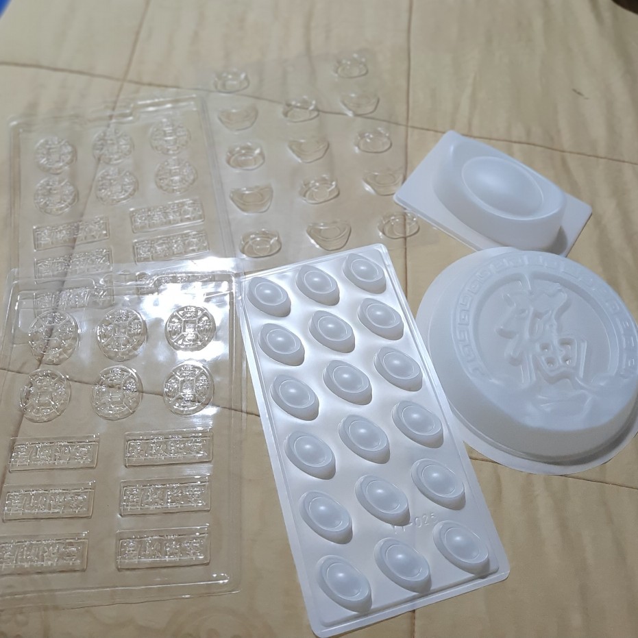 Cj Cetakan Coklat Koin Coin & Plakat Plastik