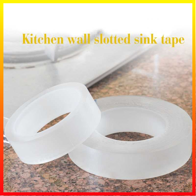 Lakban Solasi Perekat Dapur Tempat Cuci Piring Kamar Mandi Bathtub Anti Bocor Sink Seal Tape 3 Meter Acrylic  Taffware - 7RHX5DTP