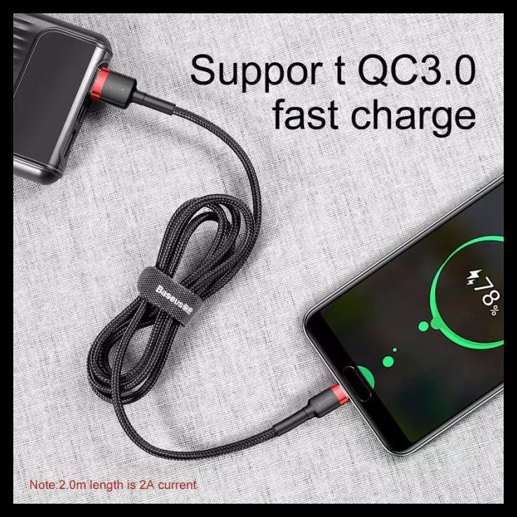 Baseus Type C 2M / Kabel Data Charger Type C 2M Baseus Kevlar