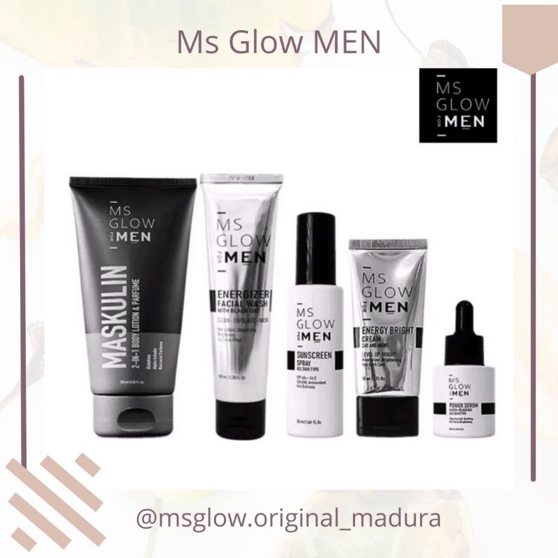 PAKET BASIC MS GLOW MEN PLAY MAKER SERUM SUNSCREEN