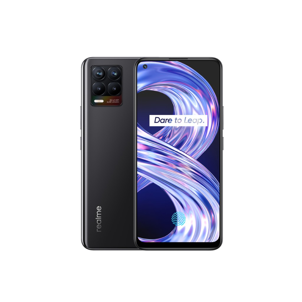 HP realme 8 8/128GB [Super AMOLED, 64MP AI Quad Camera, Helio G95]-Cyber Black