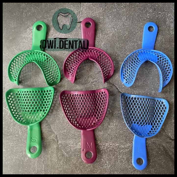 Dental Sendok Cetak Tray Trays Edentulous Rahang Tidak Bergigi