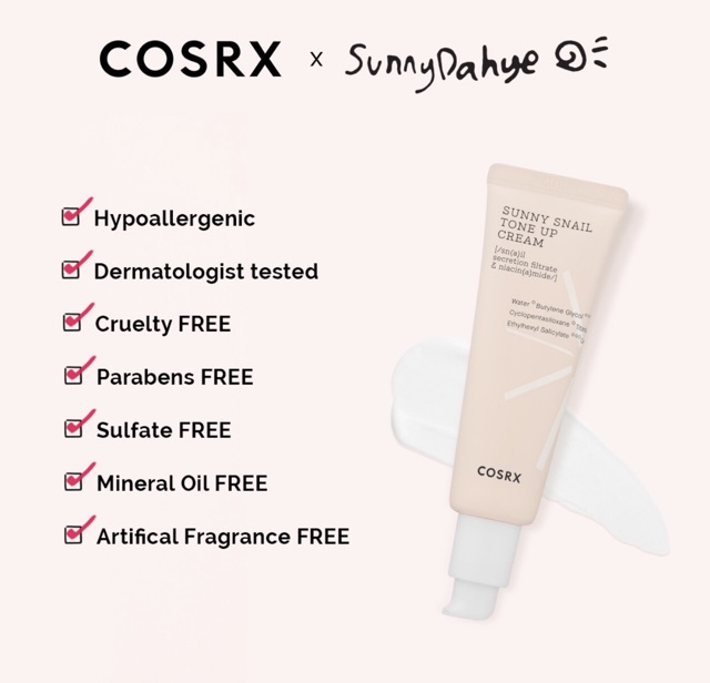 COSRX Sunny Snail Tone up Cream 50ml. Heres b2uty Tone up Cream. COSRX Snail сушит кожу.