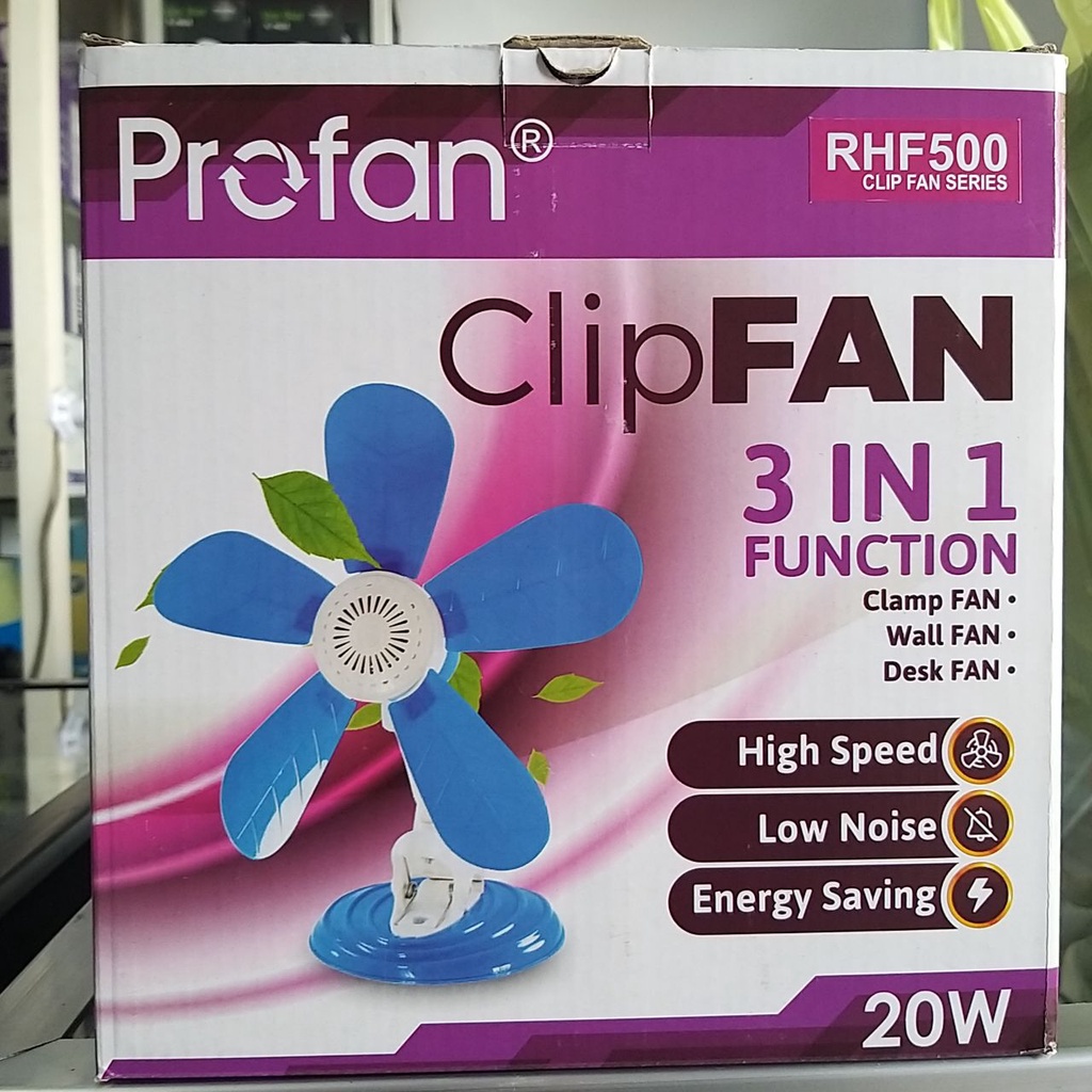 Kipas Angin Jepit Profan 30Watt dan 20Watt 5 Baling 3 in 1 RHF-700 / RHF500/ HELI FAN / CLIP FAN / Kipas Angin Portable