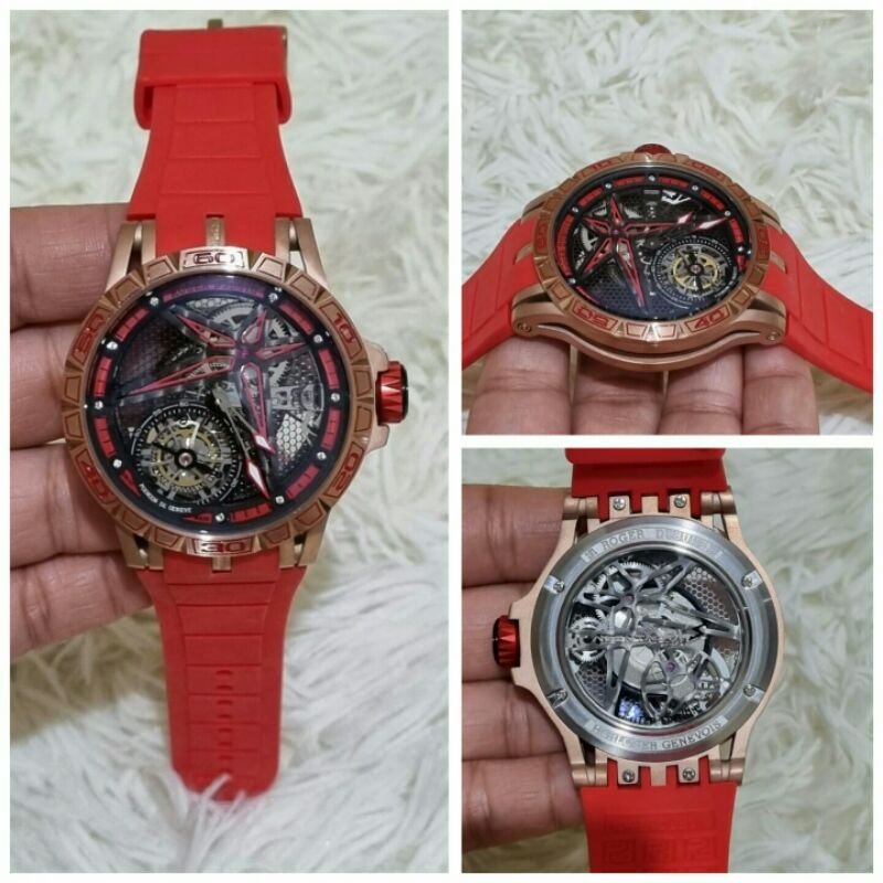 jam tangan roger dubuis automatic stainless kualitas original