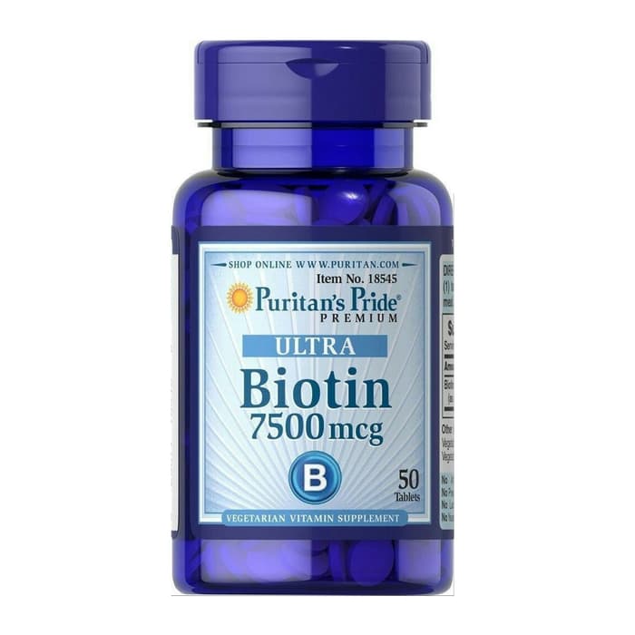 Puritan's Puritans Puritan Pride Ultra Biotin 7500 mcg 7500mcg 50 tabs