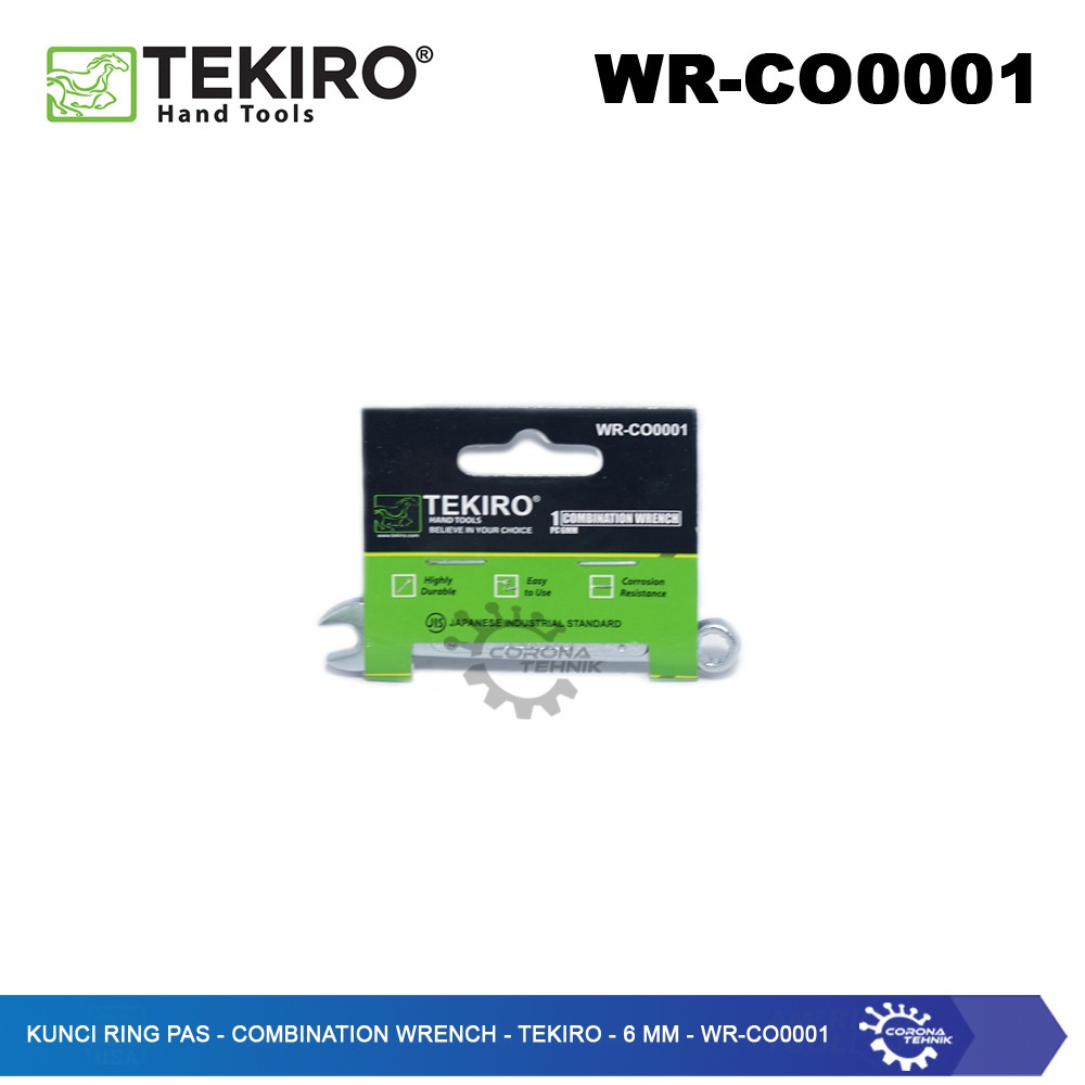 WR-CO0001 - Kunci Ring Pas - Combination Wrench - Tekiro - 6 mm