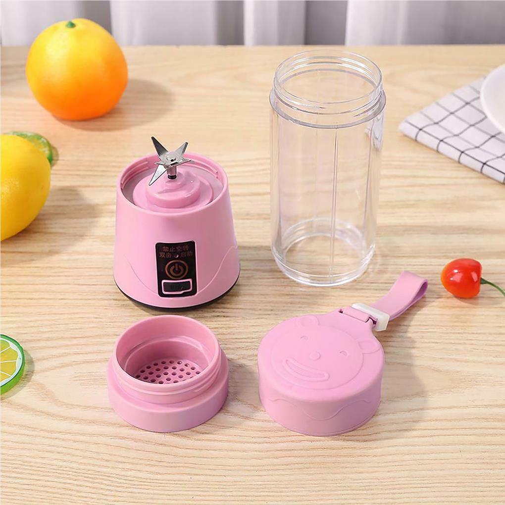 380ml Juicer Buah USB Elektrik Smoothie Maker Mini Handheld Man-Card Shaker Botol Blender Masak Rumah Multifungsi