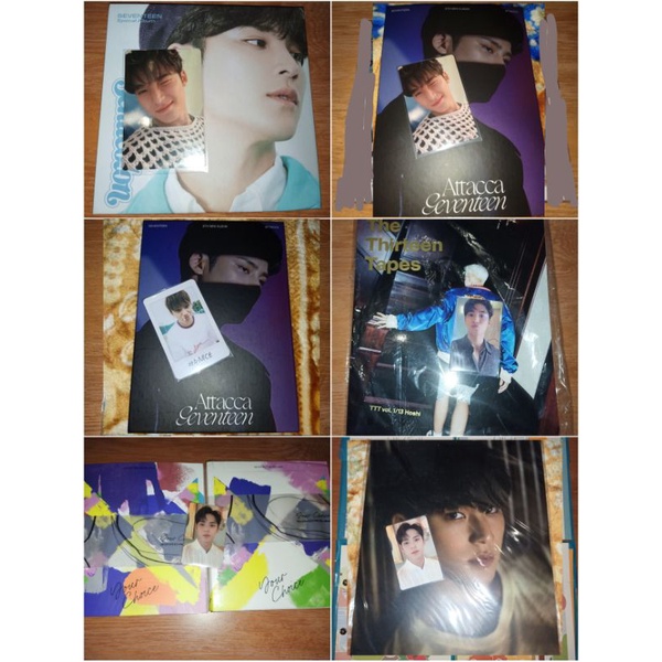 MINGYU PHOTOCARD WITH ALBUM ONLY GYUJUM SOCIAL CLUB SOCO CARVER ATTACCA CARAT WINK LOVE LETTER KENTA