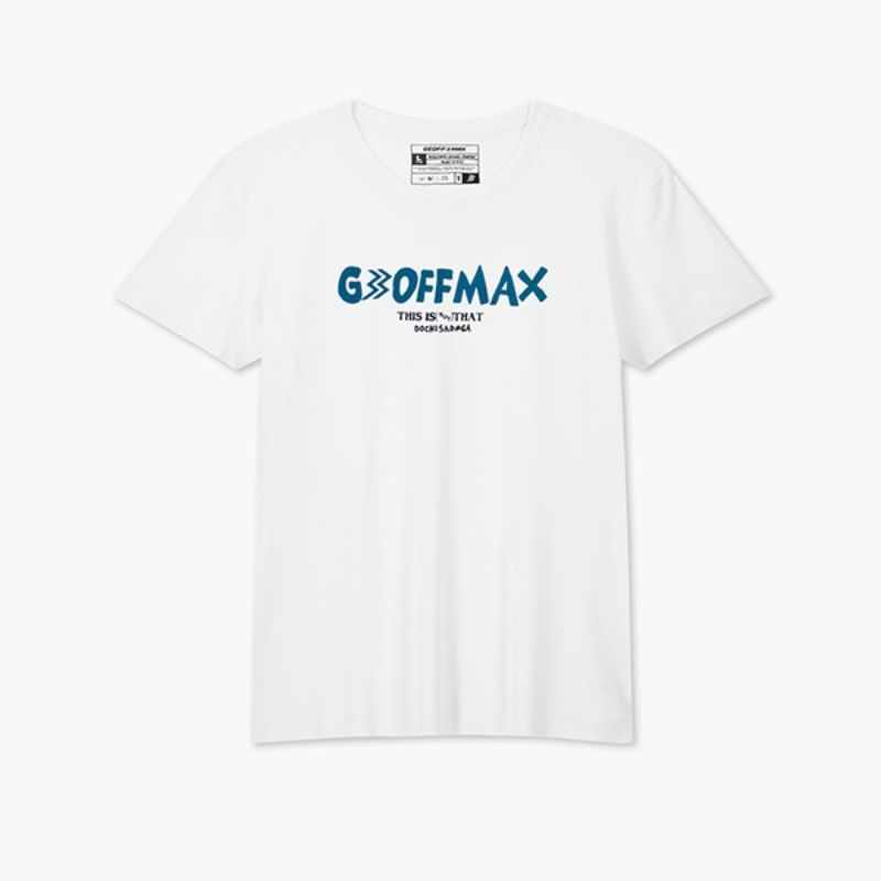 T-shirt Geoff Max Sadega White | T-shirt Unisex Terbaru