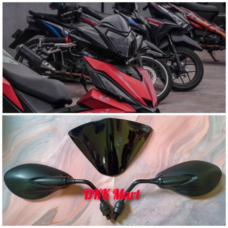 PAKET MURAH SUPRA GTR 150 VISOR JENONG HONDA SUPRA GTR PLUS SPION HONDA GTR MODEL TERBARU