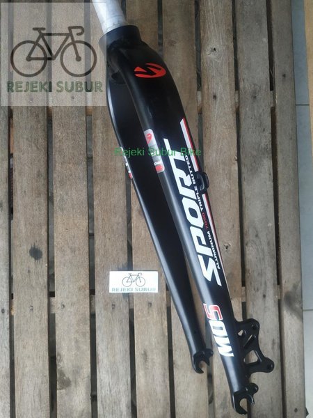 Fork rigid disk brake md5 SPORT bisa buat 26 27.5 29 Alloy cakram Saja OS Oversize Ringan sepeda MTB