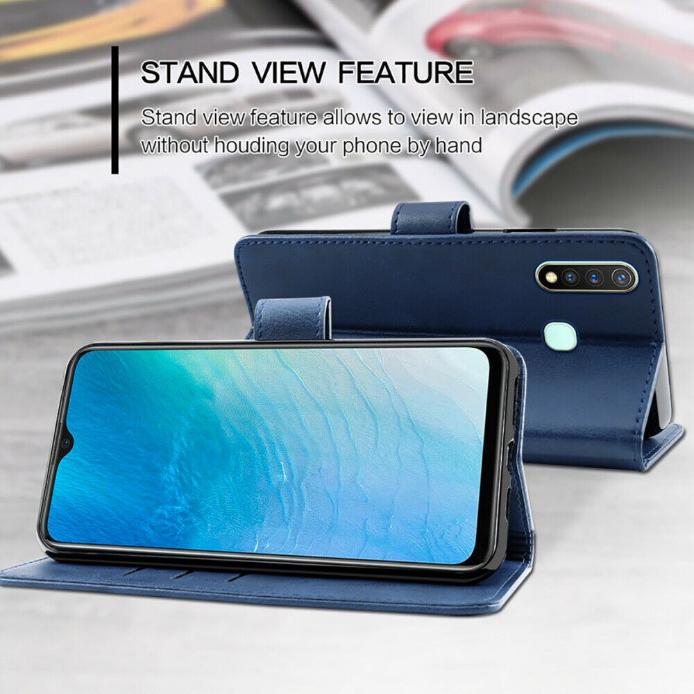 FLIP COVER VIVO Y19 CASING DOMPET FLIP WALLET LEATHER KULIT PREMIUM SARUNG BUKA TUTUP FLIP CASE VIVO Y19