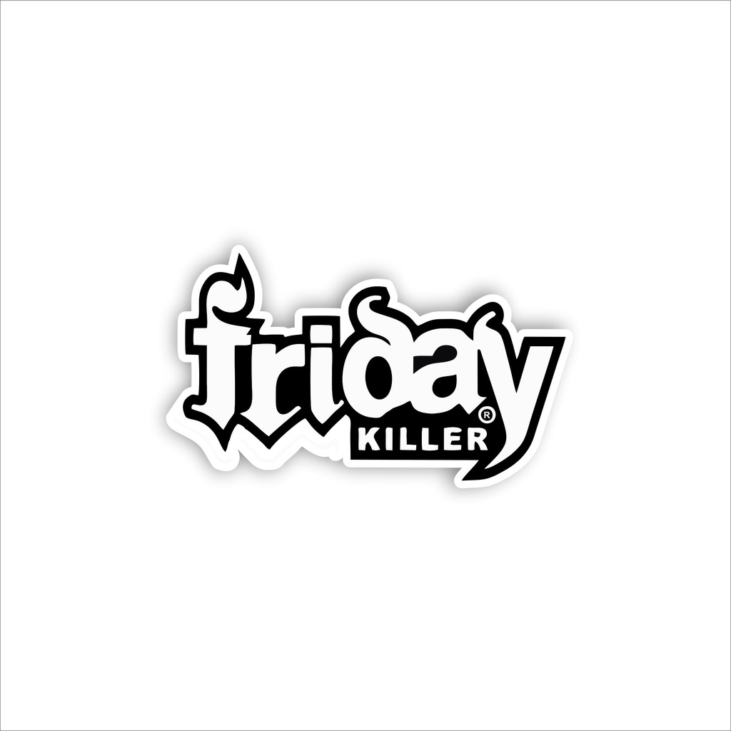 

Stiker Sticker Distro Brand Case Phone friday killer Skate Surf Band Aesthetic Grosir Murah Pop Art Clothing Basic Daily Tumblr Laptop Motor Helm HP Casing Striping Tempel Label Merk Dinding Graftac Vinyl High Quality decal