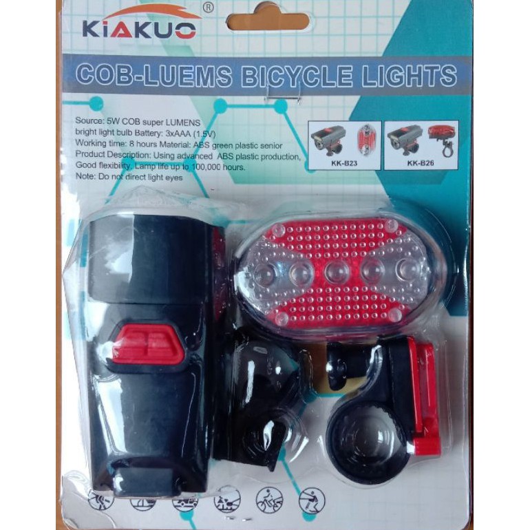 Lampu Sepeda Depan Belakang KIAKUO Type KK-B23