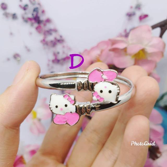 Gelang bangle anak gold n silver Dm 4.5cm [GA-37]