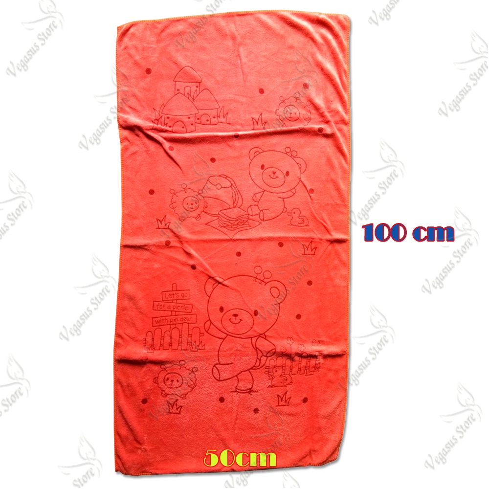 Handuk Bayi Karakter Warna Halus Dan Lembut Size 100 x 50 Cm/Handuk Bayi SP-VEGASUS Store(COD)