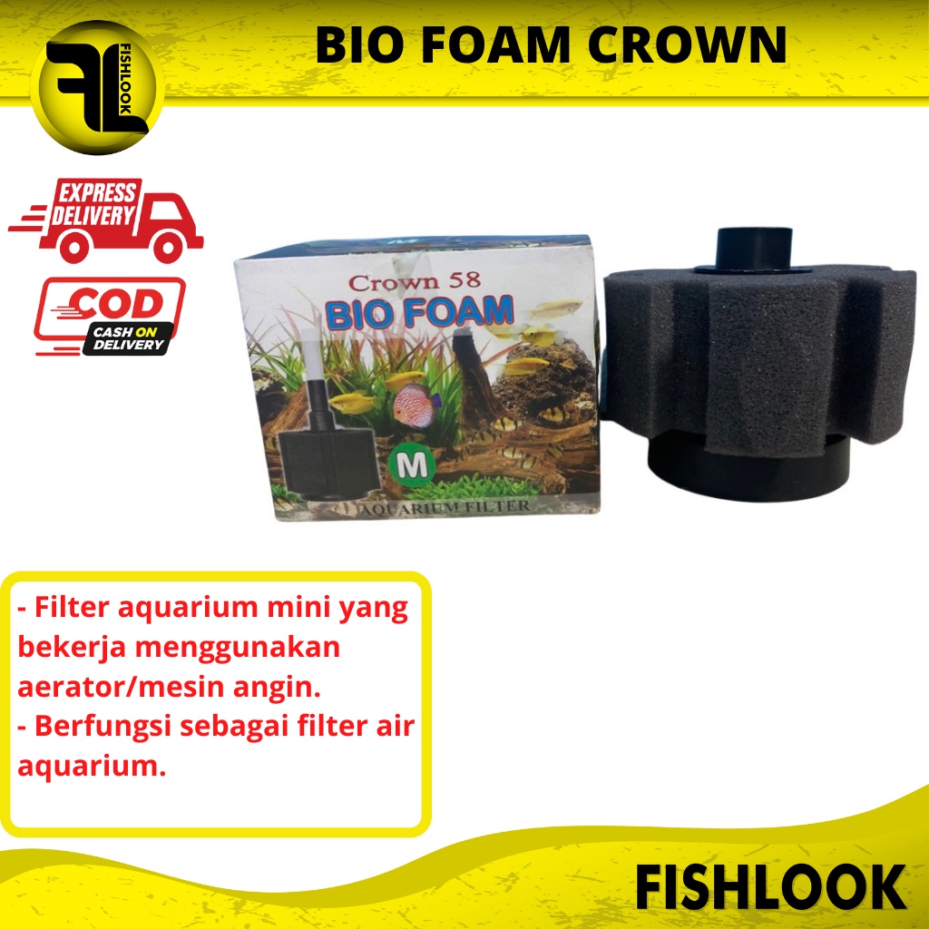 CROWN 58 BIO FOAM FILTER SIZE S M L