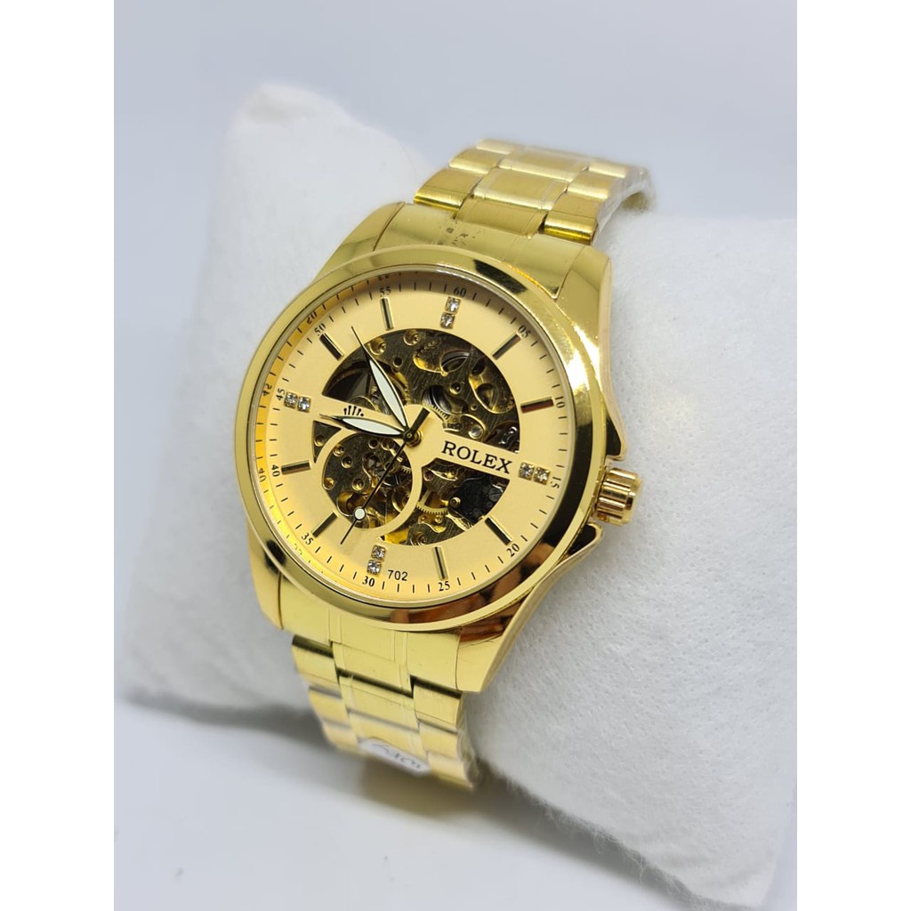 Jam Tangan Pria Rolex Automatic Rantai Premium Free Box Ori Rolex &amp; Baterai Cadangan