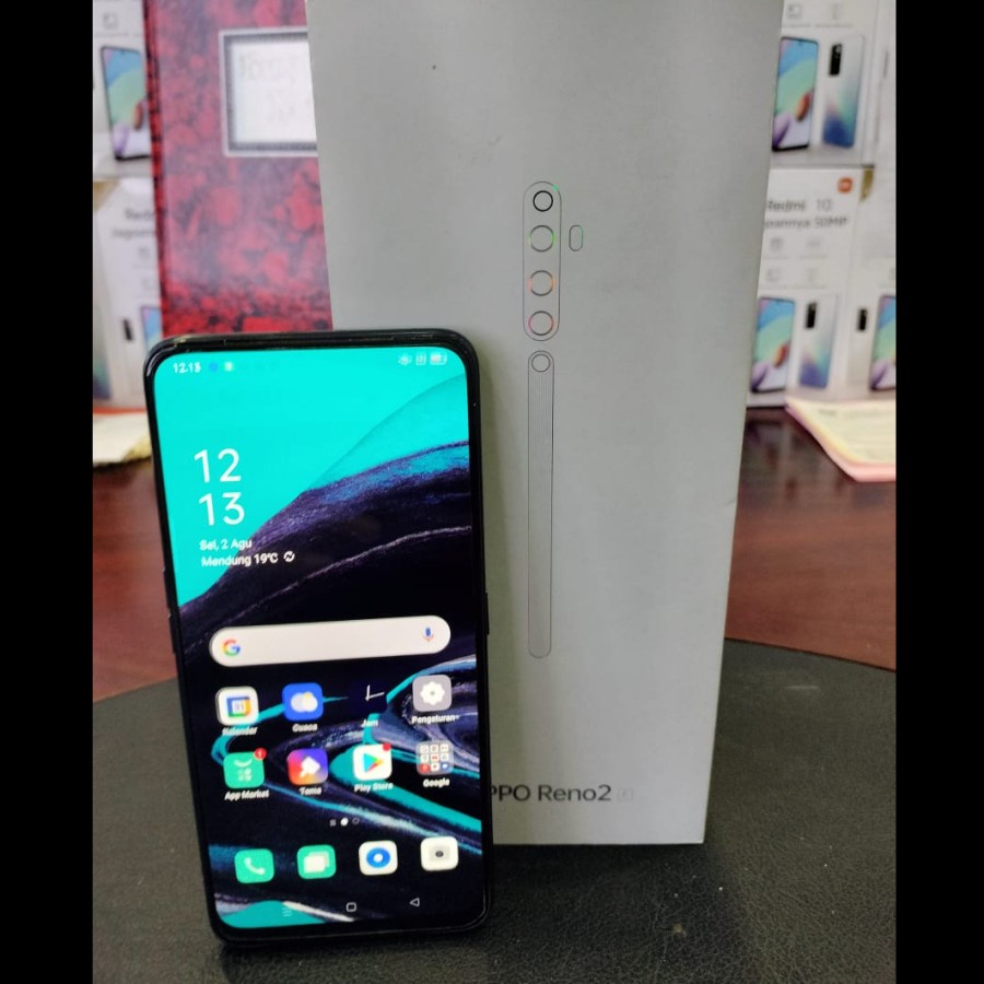 OPPO RENO 2F RAM 8GB INTERNAL 128GB SECOND SEKEN FULLSET
