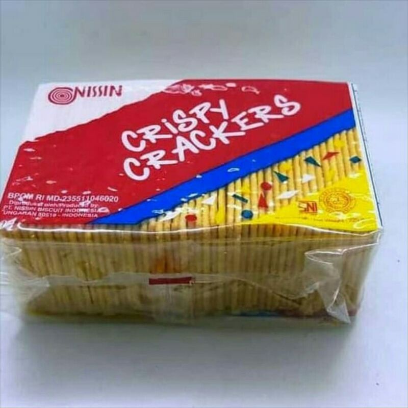 Nissin Crispy Crackers 250 gr - nisin biskuit asin tipis