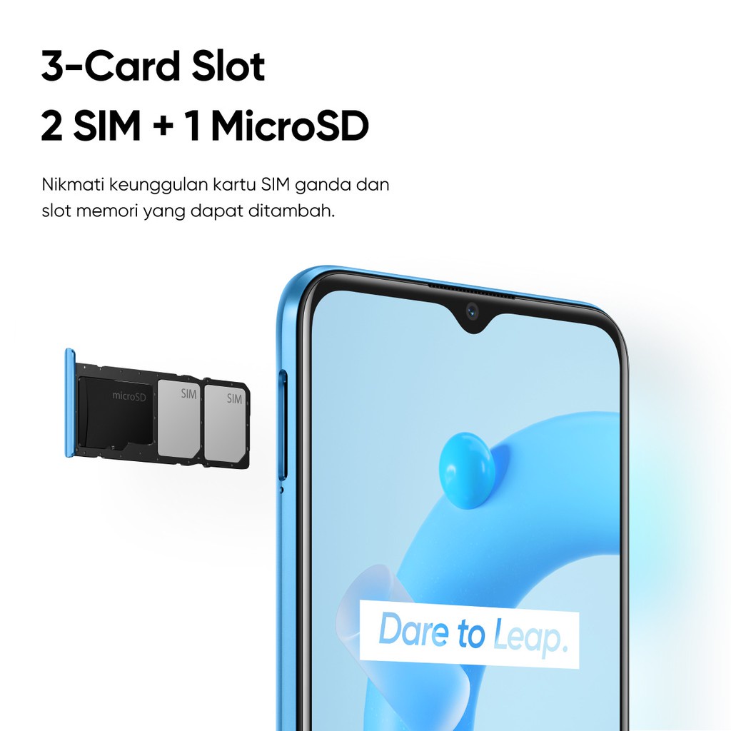 realme C11 (2021) 2/32GB 4/64GB 5000mAh Massive Battery, 6.5&quot;Mini-drop Fullscreen, Nightscape Dual Camera