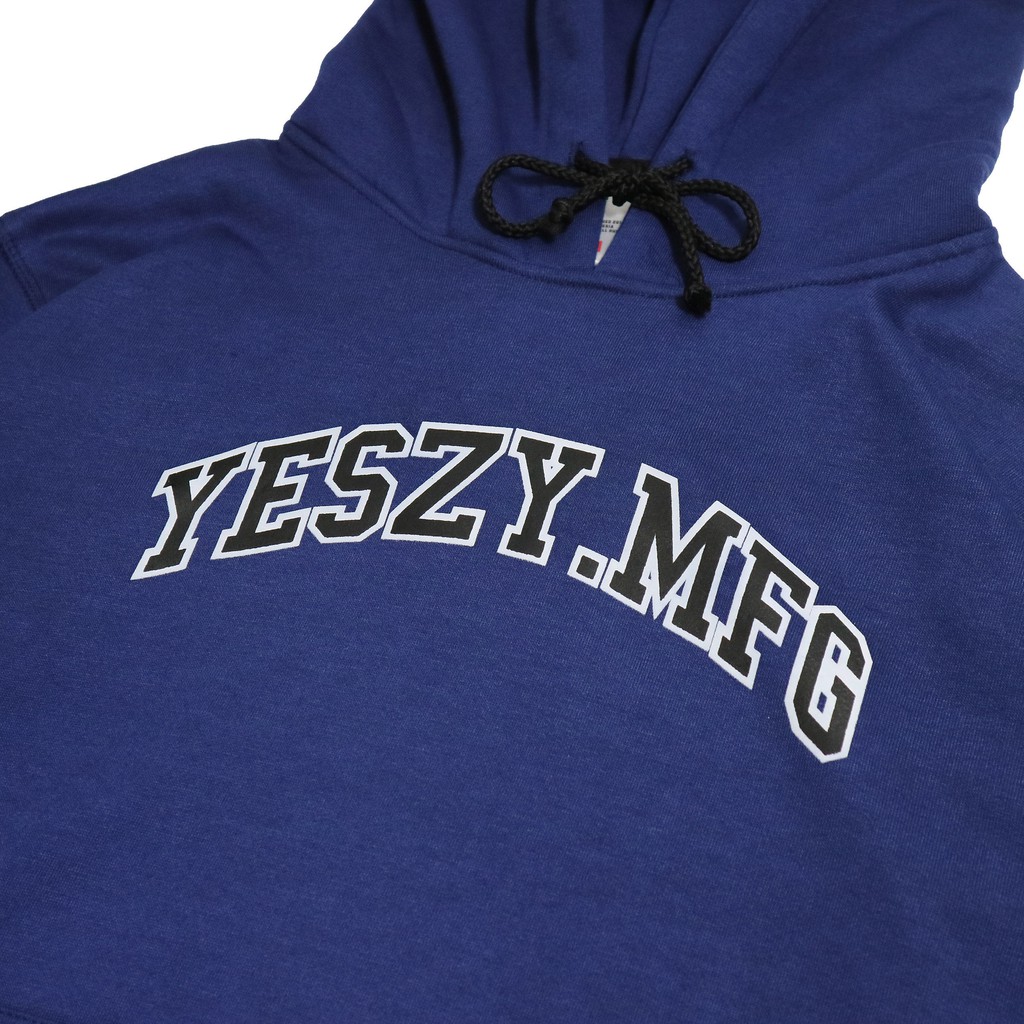 YESZY.MFG Hoodie Navy Almighty F. Black White