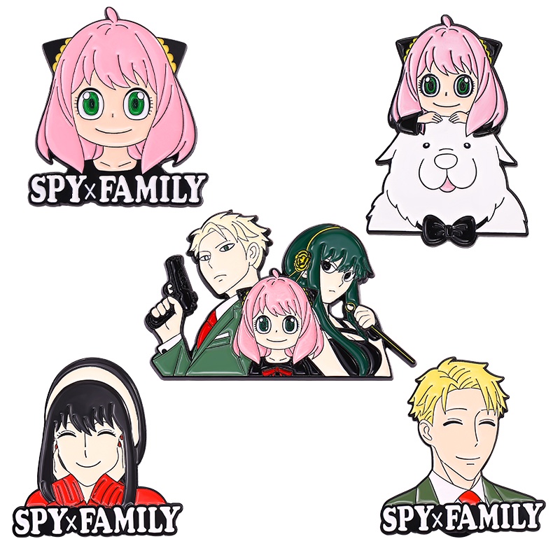 Bros Pin Enamel Desain Anime SPY Untuk Aksesoris Pakaian