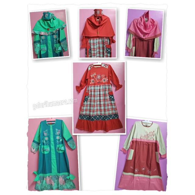 Gamis Katun Anak Muslimah  Keke