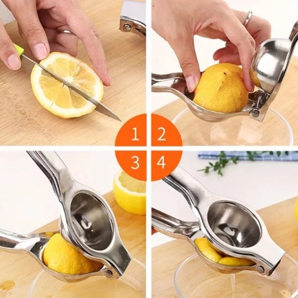 Pemeras Jeruk Lemon Pembuat Jus Buah Stainless Tahan Karat Alat Dapur