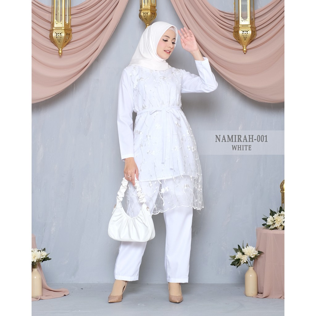 Namirah Setelan Kebaya Kondangan Tulle  Set Party M L XL XXL Jumbo