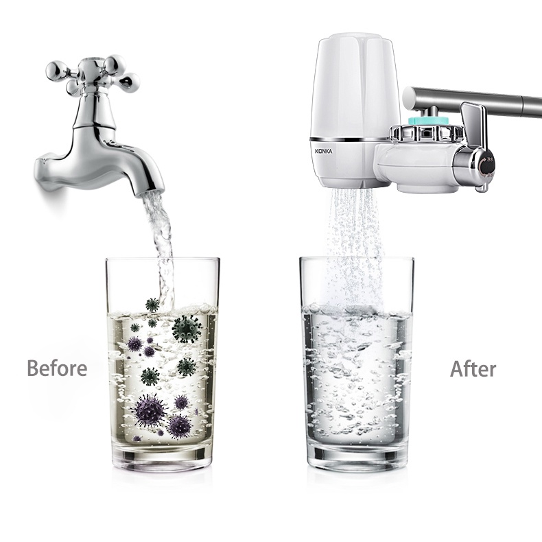 KONKA Water Purifier Water Filter Penyaring Air Kran Filter Air Faucet Pemurni Air Kran Tanpa Listrik Dapur Kran Shower