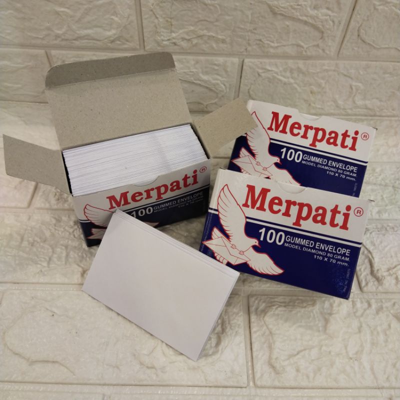 

Amplop Merpati Kecil Model Diamond uk 110 x 70 mm