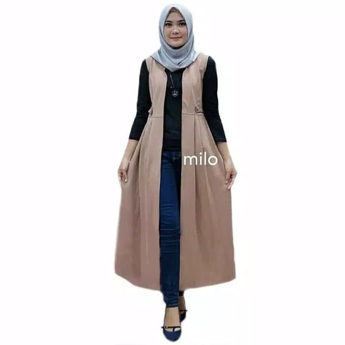 Long Outer Korea Basic Outer Wanita Terbaru Outerwear Wanita