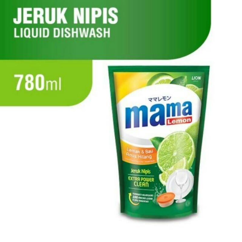 Mama Lemon Sabun Cuci Piring Jeruk Nipis 780ml Mamalemon Sabun Cair Pembersih Alat Makan