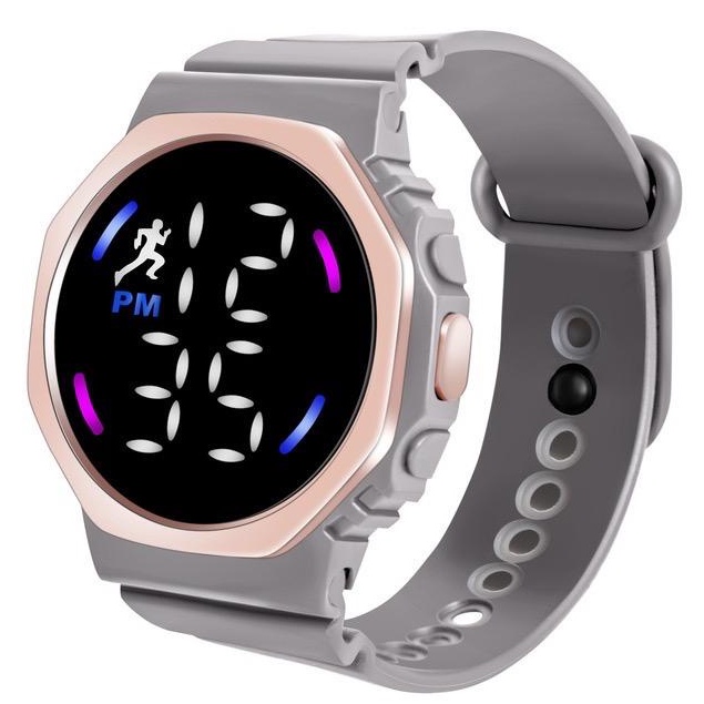 [BAJ] Jam Tangan LED CASE ROSE Digital Pria Wanita Rubber Electronic Fashion Model Smartwatch Couple Anak Remaja Import Premium RM004