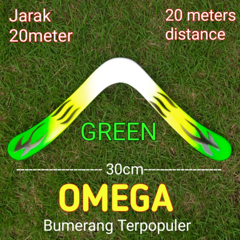 boomerang omega jarak 20 meter