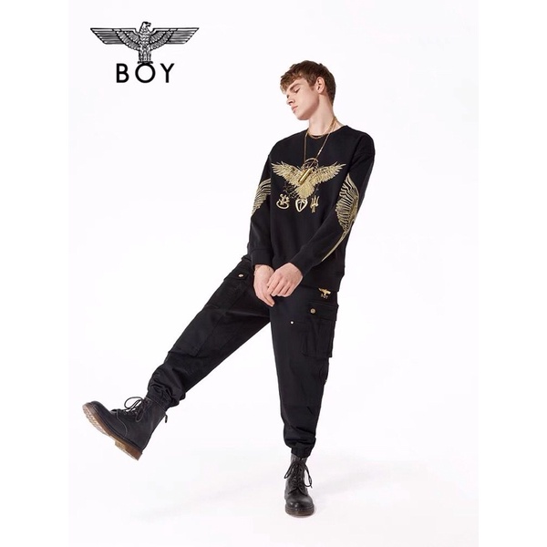 BOY53 SWEATER CREAWNECK BOY LONDON FULL BORDIR