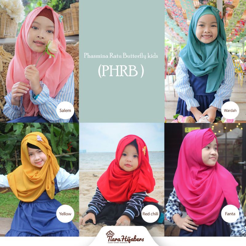 PHRB Kids ( Pashmina Ratu Butterfly Kids ) // Tiara Hijabers Original