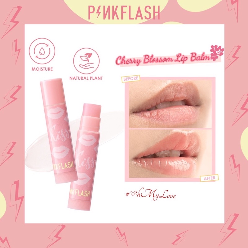 Jual PINKFLASH Fresh Cream Lip Balm Lasting Moist Soft Lips Moisturizing Hydration 3