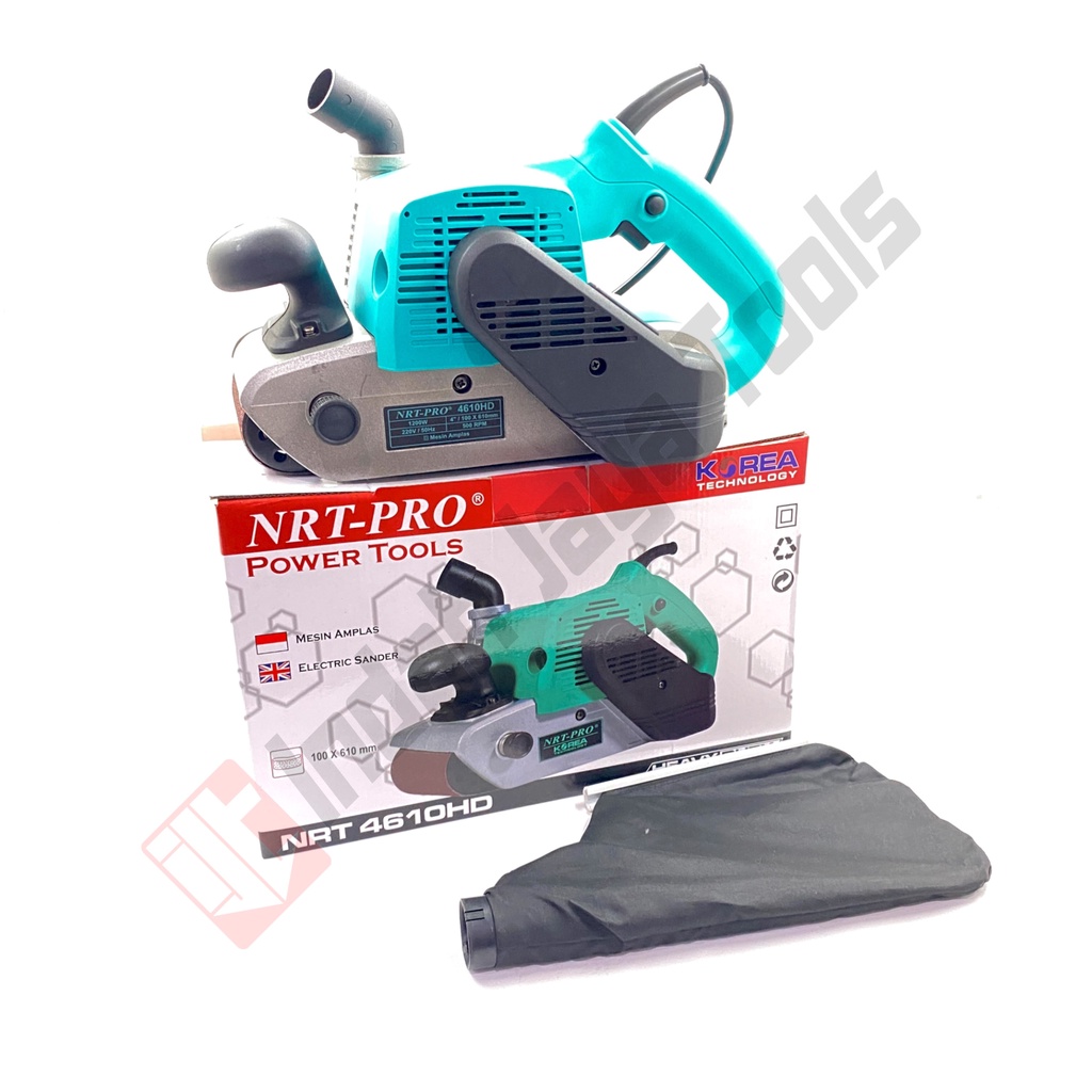 NRT-PRO 4610 HD Mesin Amplas Belt Sander 4 Inch Amplas Tank Baja Sabuk