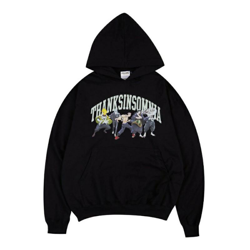 Hoodie Thanksinsomnia Jujutsu Kaisen "Gruska Villains Black