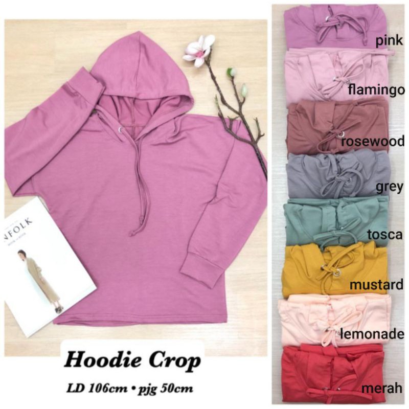 Prisca Crop Top Hoodie - hoodie polos premium