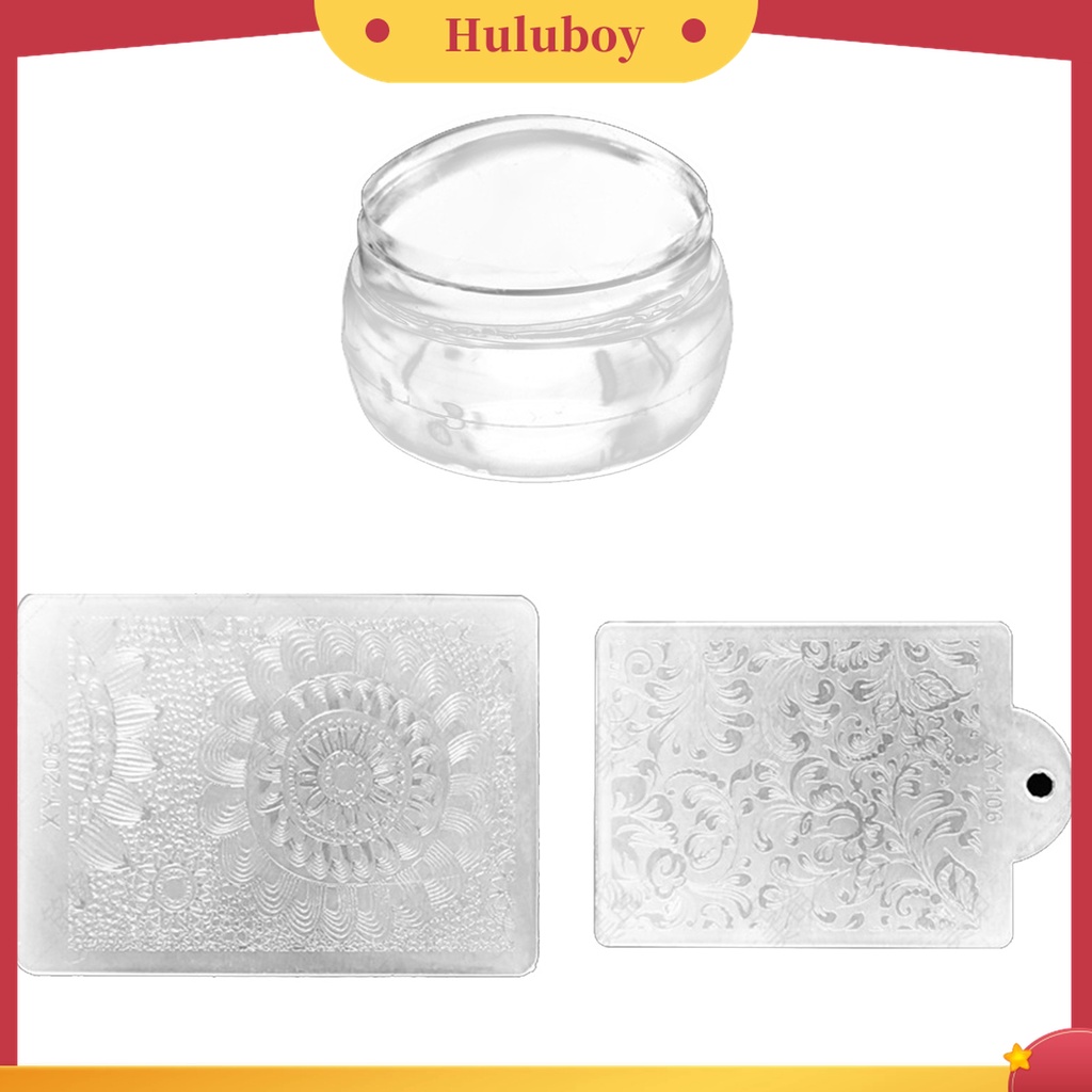 Huluboy Huluboy♡ Stempel Jelly Silikon Transparan Bentuk Catur Untuk Manicure