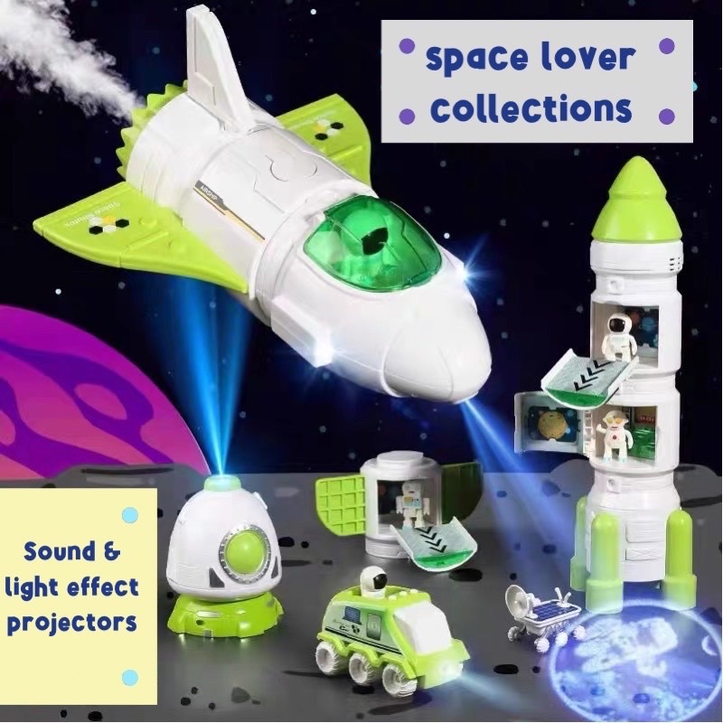 space exploration pretend plays mainan rocket astronot airplane